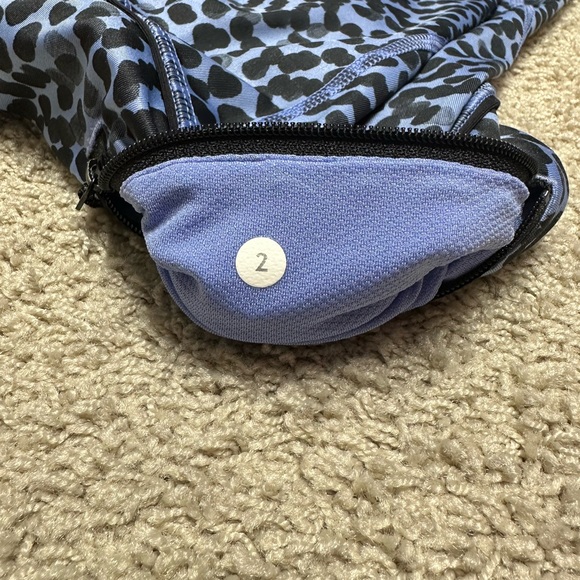 Lululemon Pace Rival Crop Ace Spot Lullaby Black - Picture 6 of 6